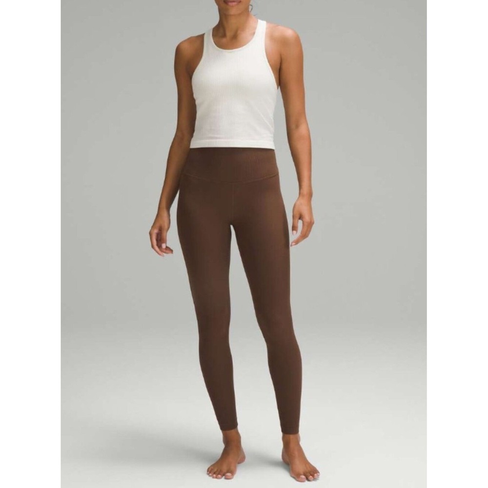 Lululemon Align Ribbed High-Rise Pant 28" Java Brown Size 6